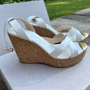 JIMMY CHOO platform ankle strap sandals